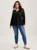 Supersoft Button Placket Solid T-Shirt sold by Bloomchic