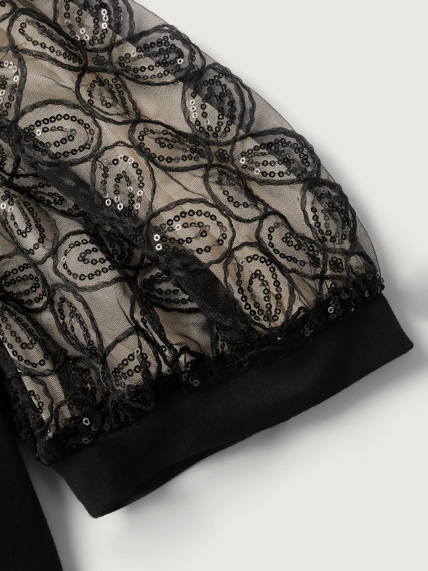 Floral Beaded Lanterns Sheer Sleeve Top sold by Bloomchic product image thumbnail 5