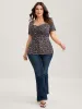 Floral Print Sweetheart Bust Ease Top sold by Bloomchic
