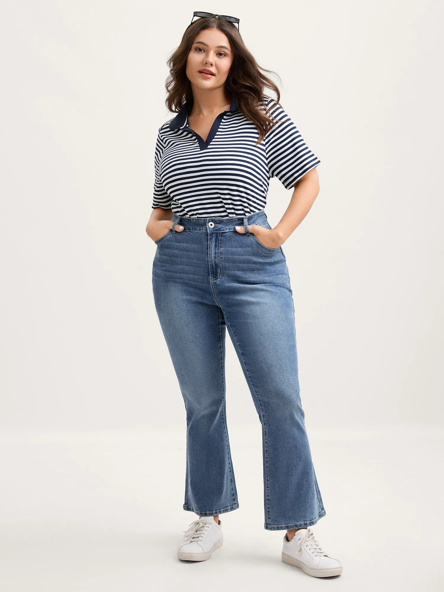 Vintage Straight-Leg Mid-Rise Jeans sold by Bloomchic product image thumbnail 2