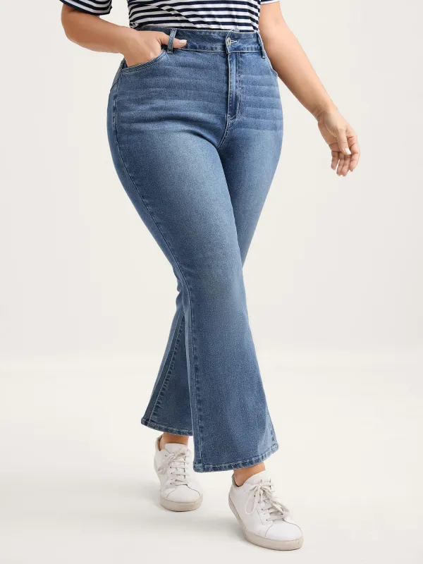 Vintage Straight-Leg Mid-Rise Jeans sold by Bloomchic