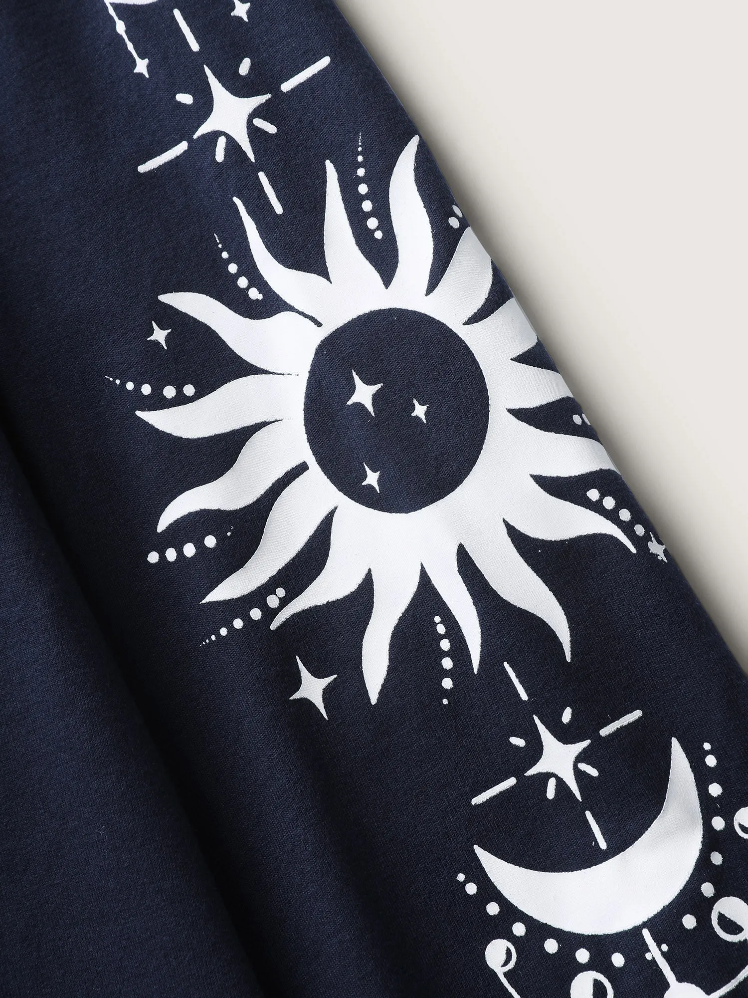 Floral Sleeve Print Contrast Sweatshirt sold by Bloomchic product image thumbnail 5