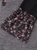 Floral Print Flared Sleeve Contrast Sweatshirt sold by Bloomchic