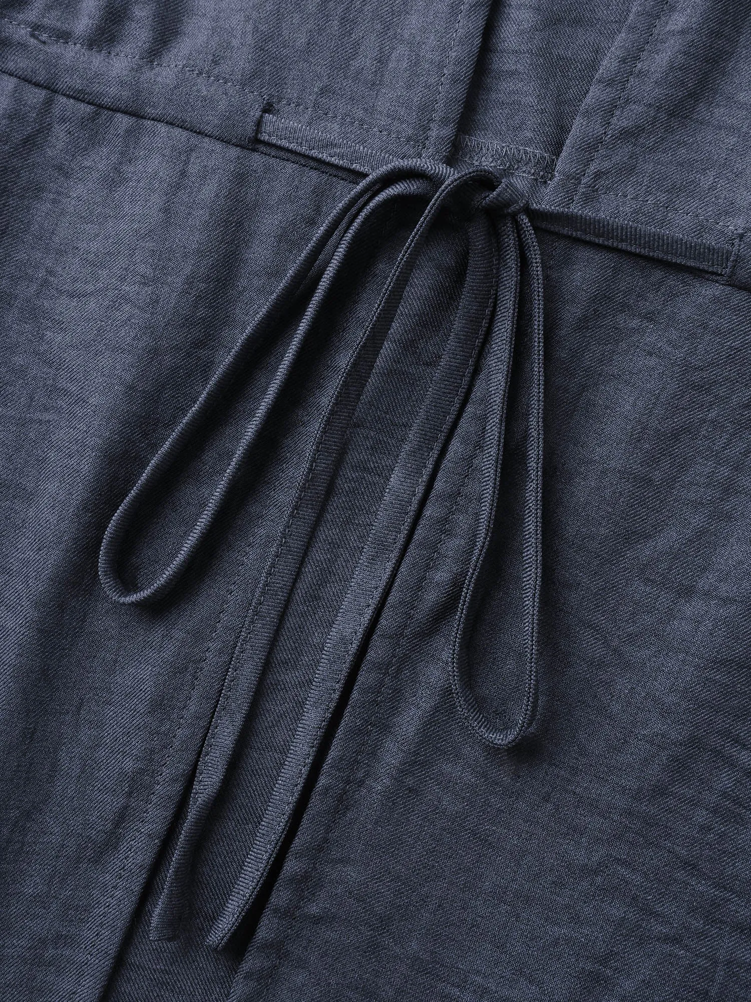 Adjustable Waist-Tie Pockets Hooded Jacket sold by Bloomchic product image thumbnail 5