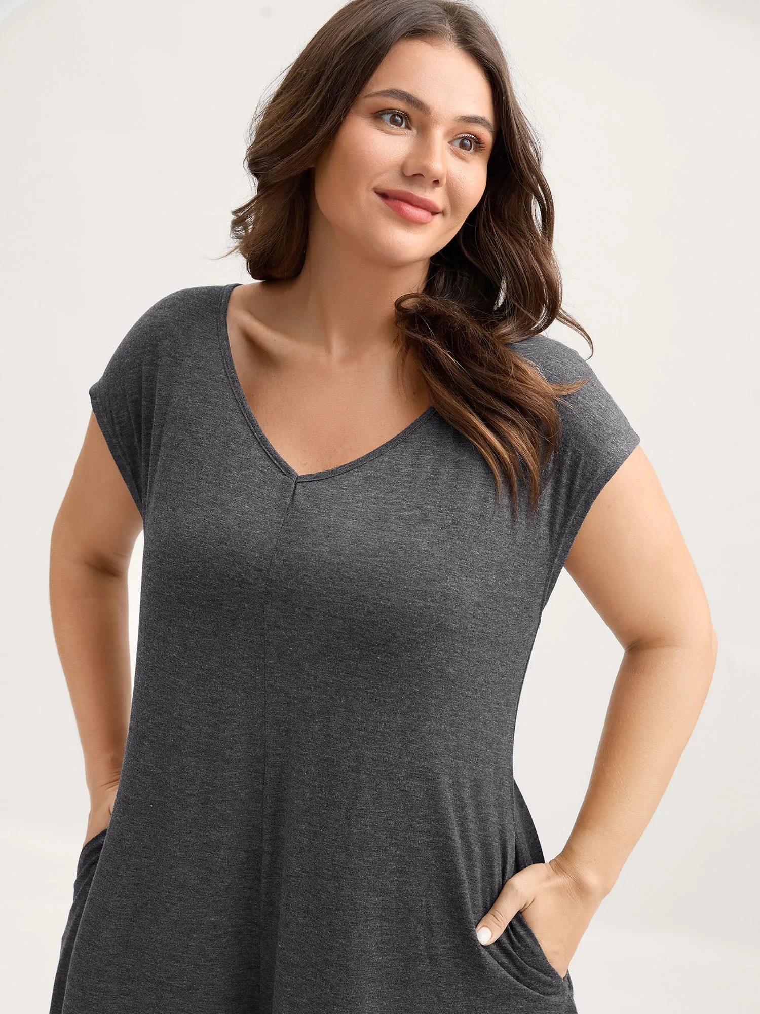 Supersoft Waist-Contouring Wide-Leg Jumpsuit sold by Bloomchic product image thumbnail 2