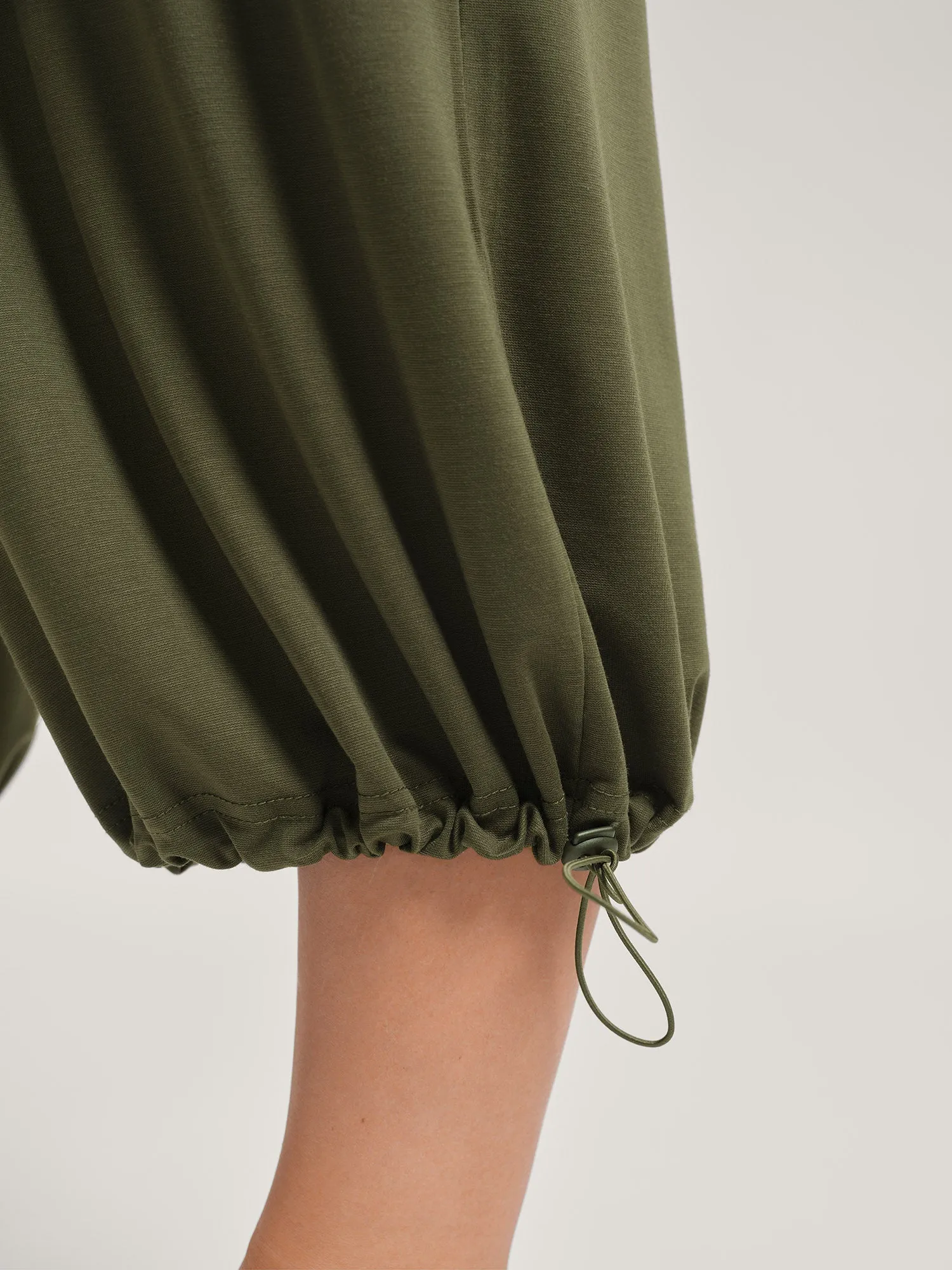 Stretchy Adjustable Cuffs Wide-Leg Pants sold by Bloomchic product image thumbnail 3