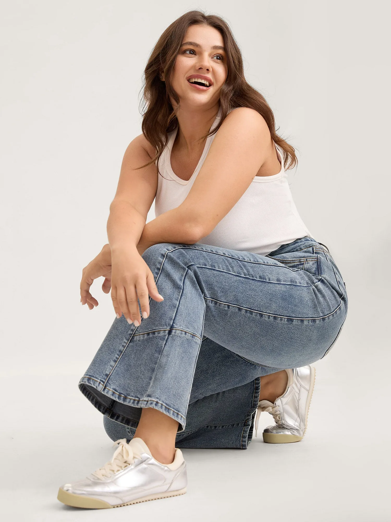 Sand Wash Bootcut Mid-Rise Jeans sold by Bloomchic product image thumbnail 4