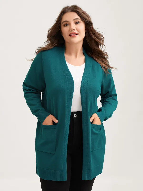 Supersoft Longline Pockets Knit Cardigan sold by Bloomchic