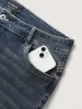 Rolled Cuff Straight-Leg Jeans sold by Bloomchic