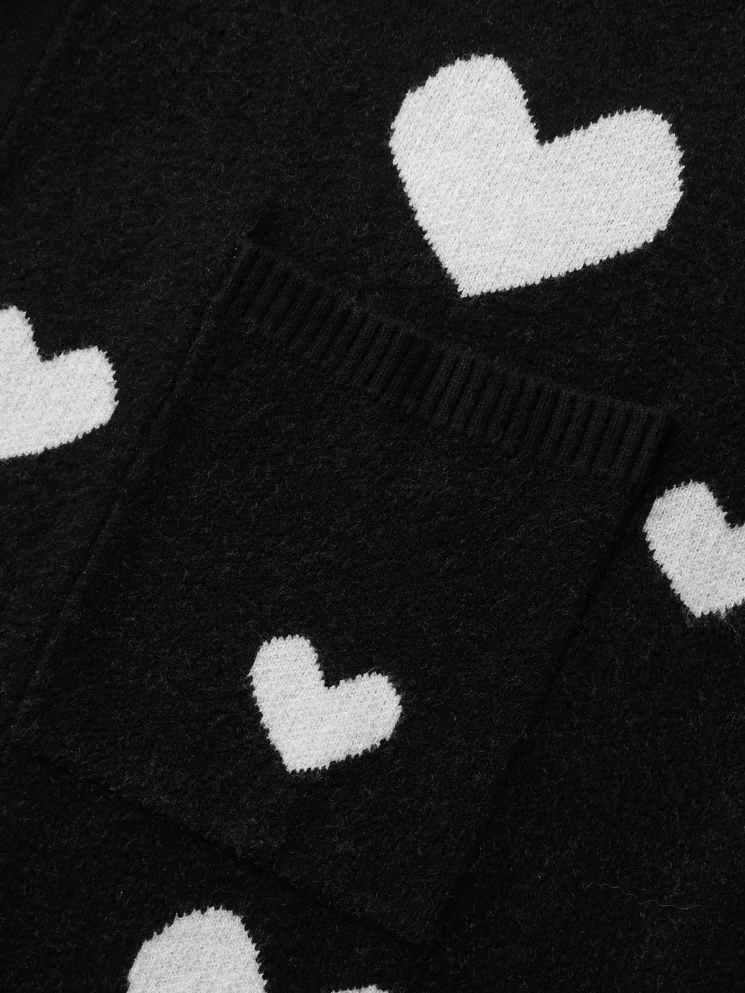 Love Jacquard Pockets Knit Cardigan sold by Bloomchic product image thumbnail 5