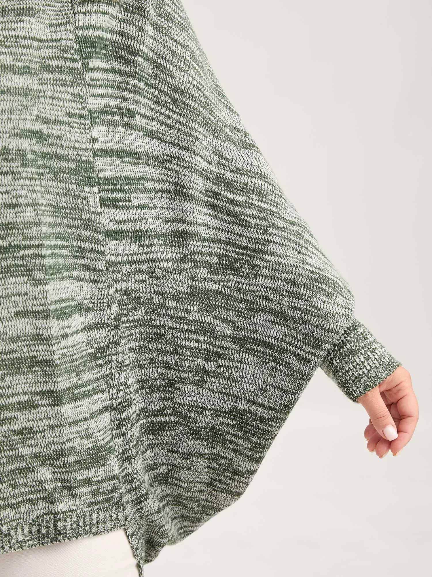 Color Contrast Dolman Sleeve Knit Cardigan sold by Bloomchic product image thumbnail 2