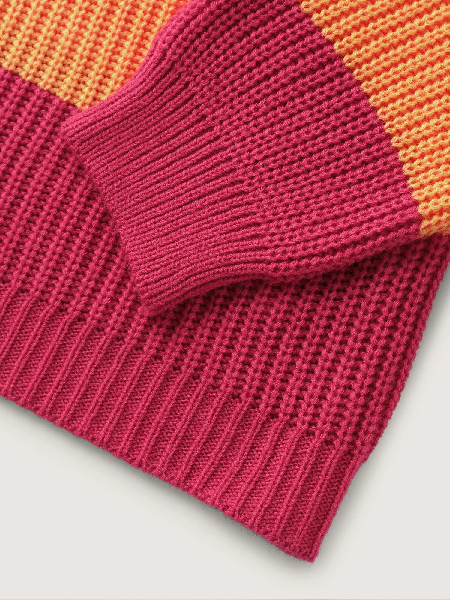 Colorblock Contrast Texture Button Cardigan sold by Bloomchic product image thumbnail 5