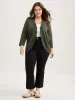 Supersoft Scalloped Trim Three-Quarter Sleeve Cardigan sold by Bloomchic