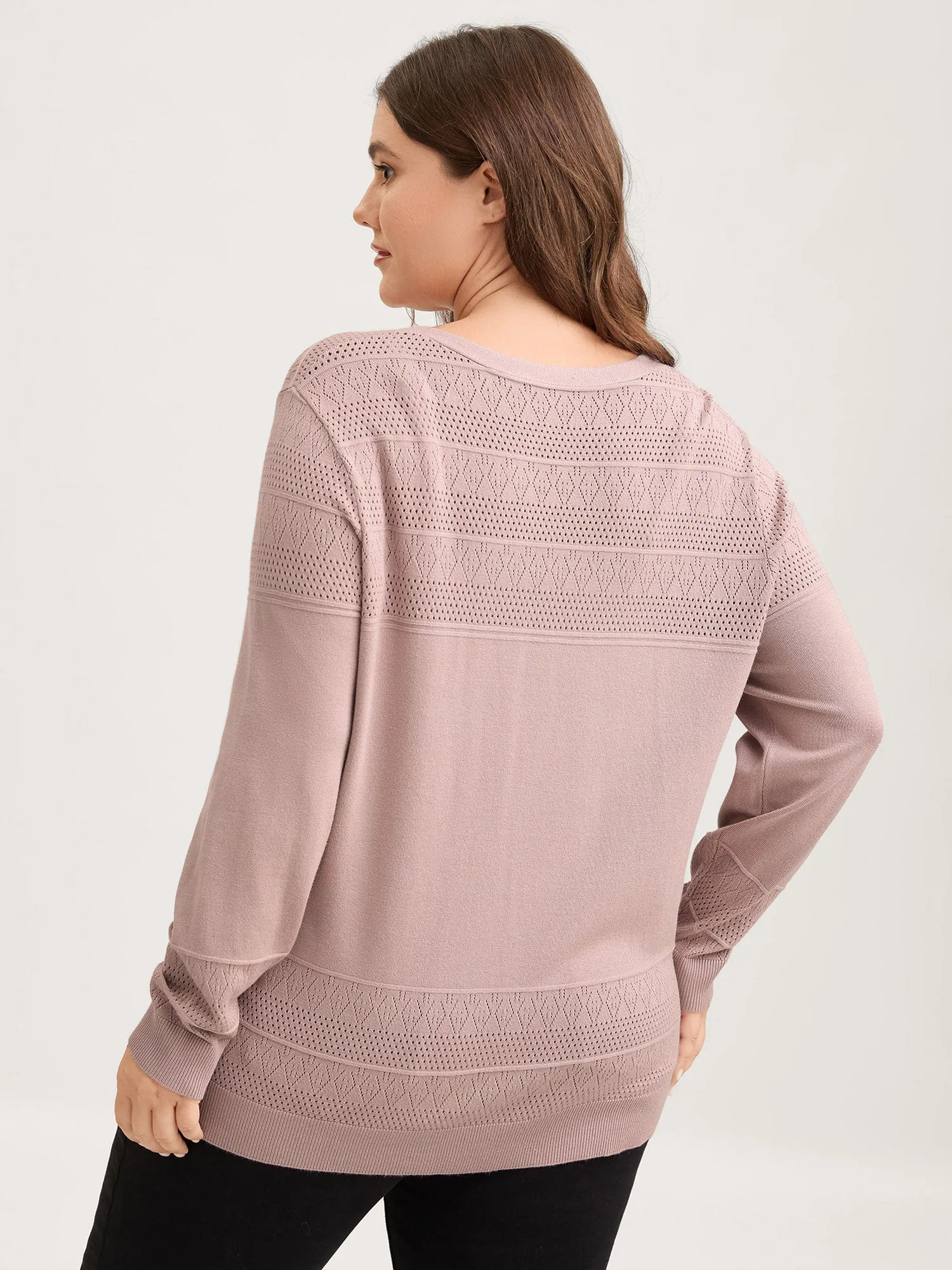 Supersoft Textured Button Long Sleeve Knit Cardigan sold by Bloomchic product image thumbnail 4