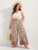 Boho Print Stretchy Waist Wide-Leg Pants sold by Bloomchic