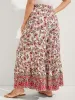 Boho Print Stretchy Waist Wide-Leg Pants sold by Bloomchic