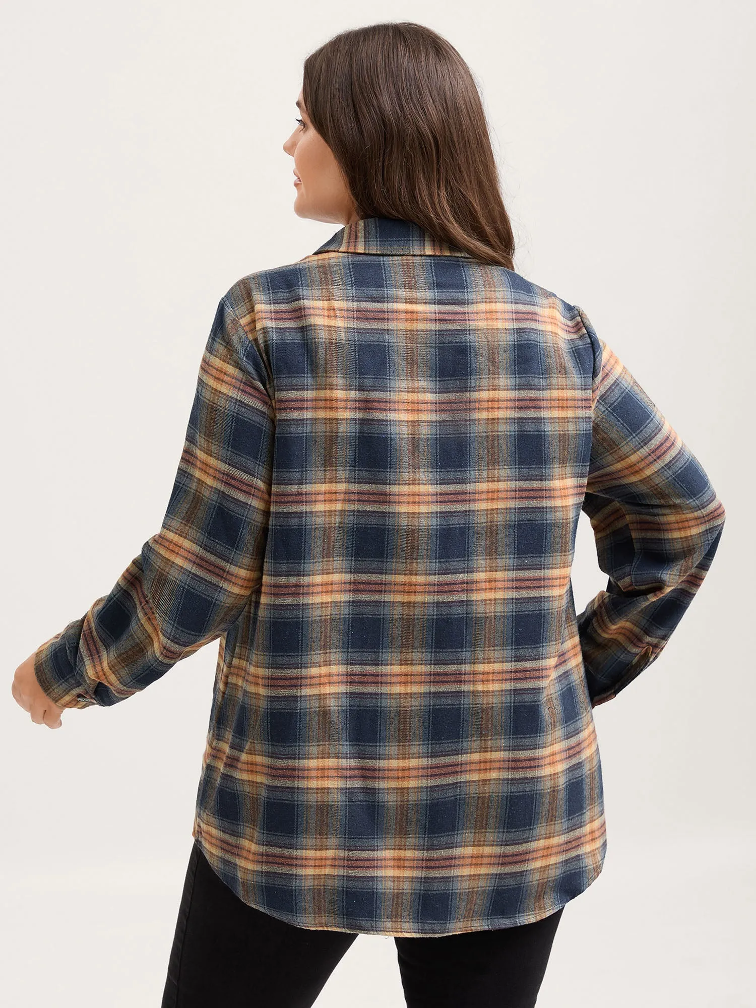 Plaid Print Button Down Shirt sold by Bloomchic product image thumbnail 5
