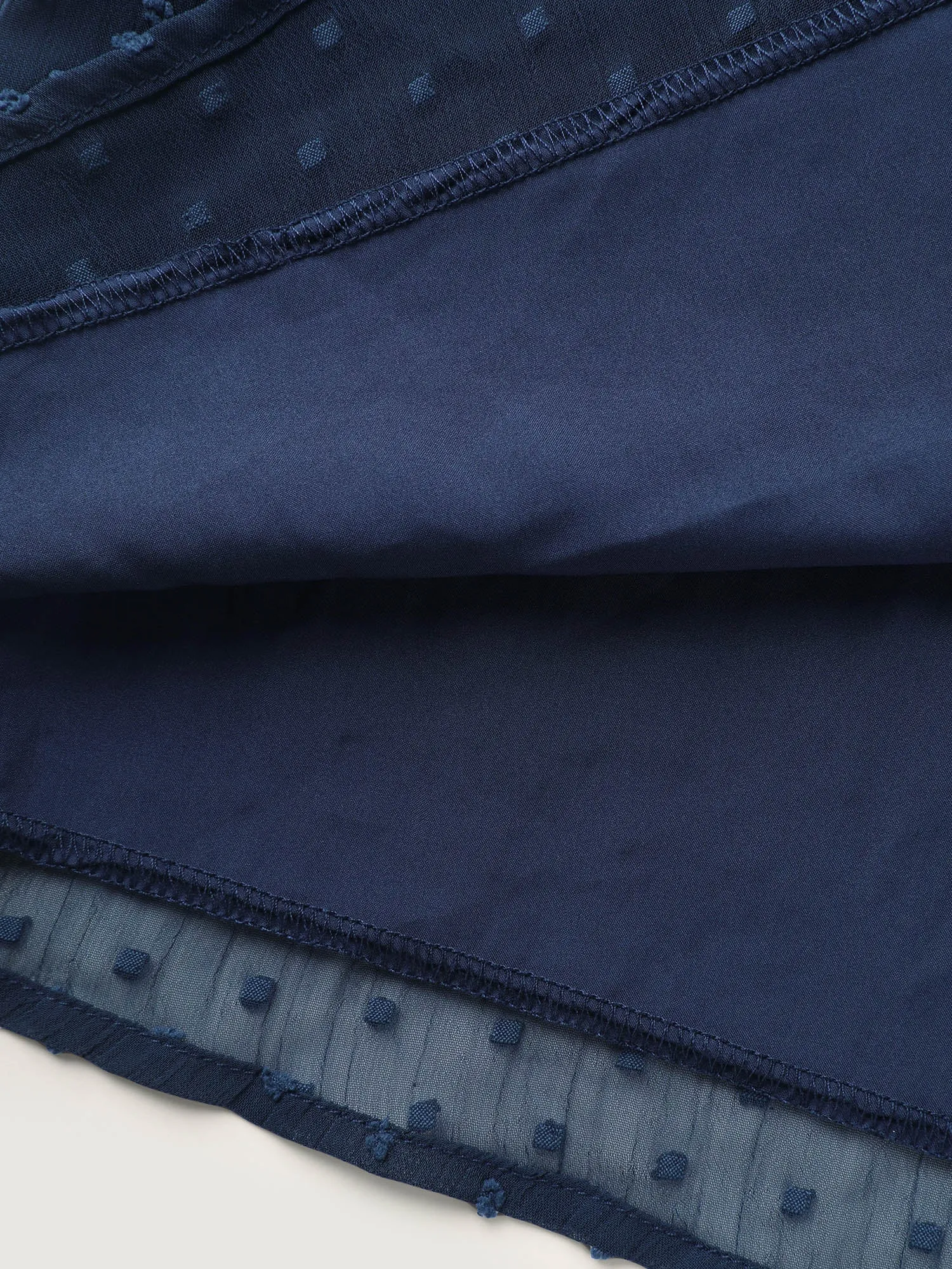 Polka Dots Sheer Textured Blouse sold by Bloomchic product image thumbnail 5