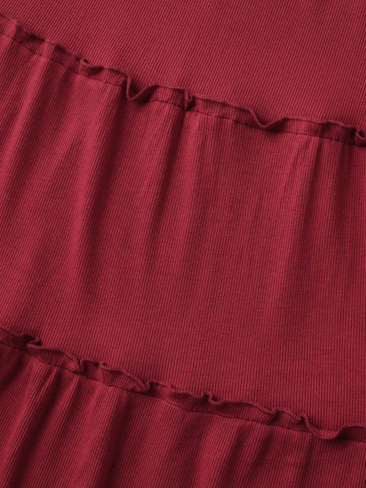 Ribbed Tiered Ruffled Flowy Tank Top sold by Bloomchic product image thumbnail 5