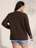 Textured Pocket Color Contrast Knit Cardigan sold by Bloomchic