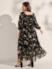 Chiffon Floral Triangular Waist Cinched Maxi Dress sold by Bloomchic