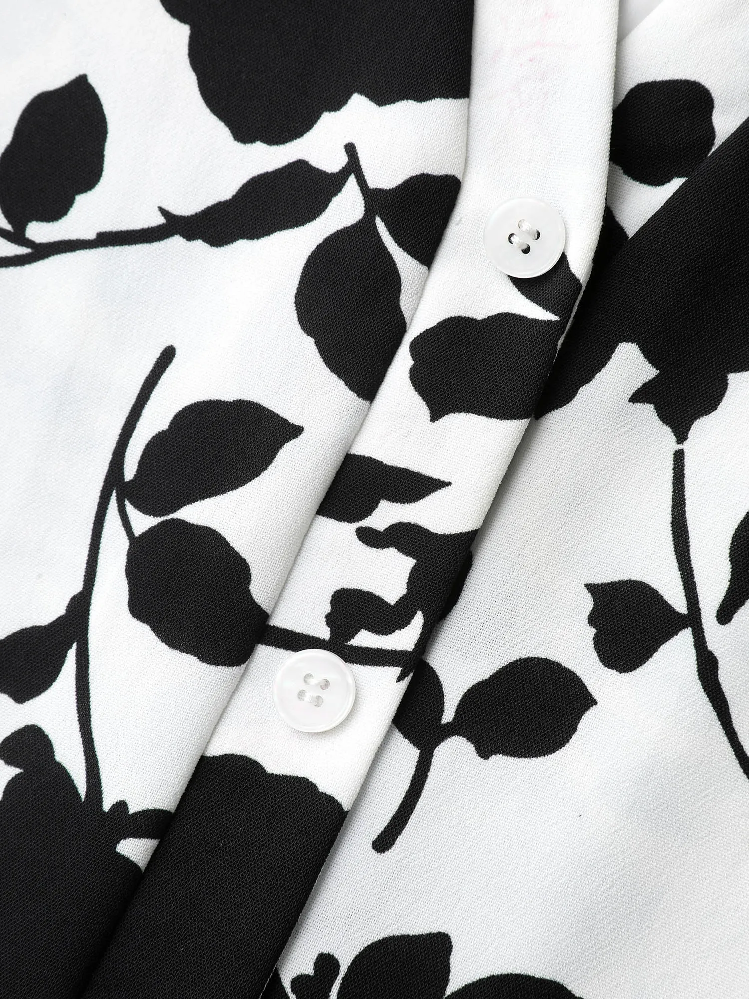 Floral Print Cut-Out Belted Midi Dress sold by Bloomchic product image thumbnail 5