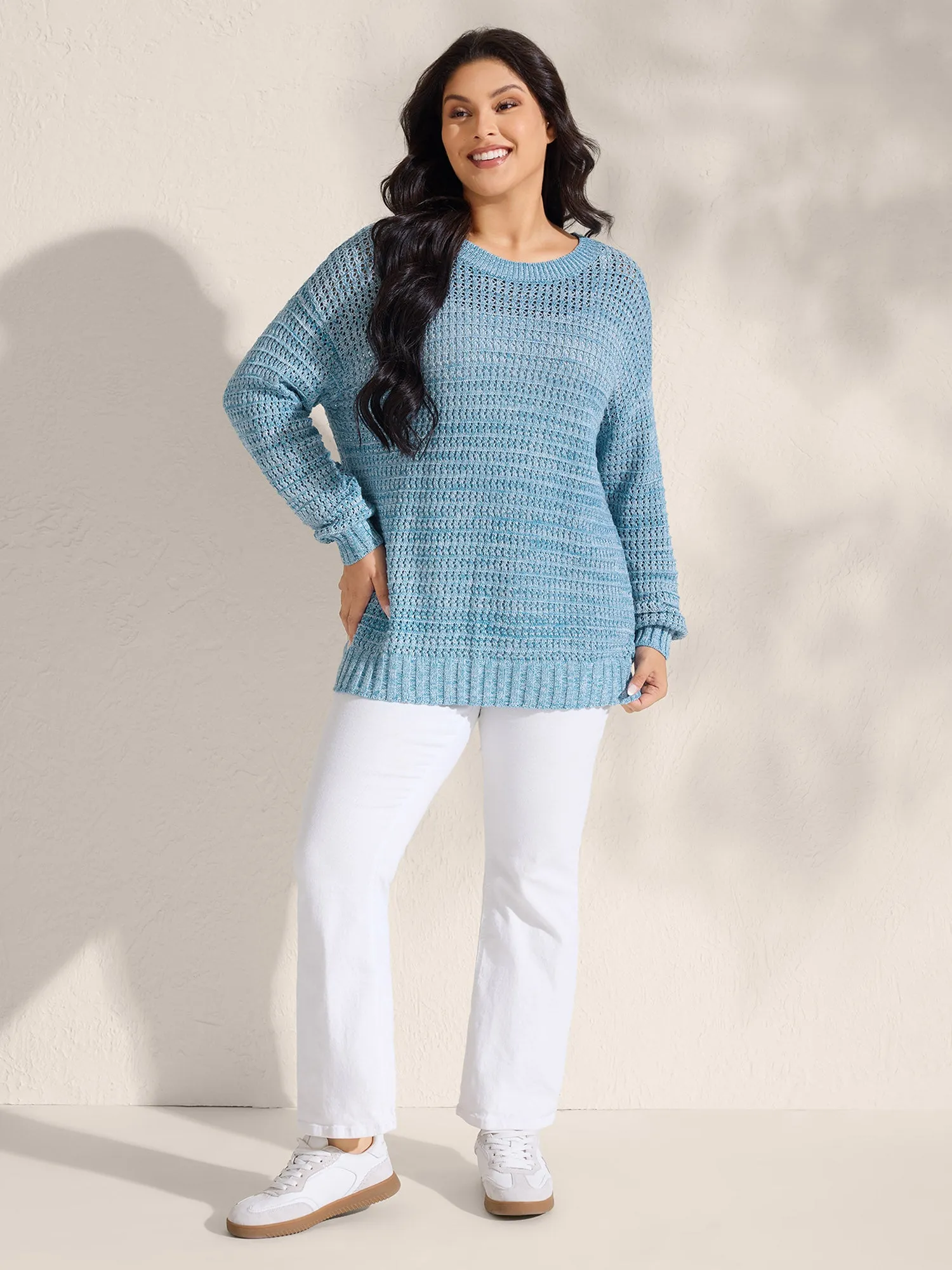 Textured Woven Color Blend Pullover sold by Bloomchic product image thumbnail 3