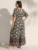 Retro Chic Print Shirred Bodice Jumpsuit sold by Bloomchic