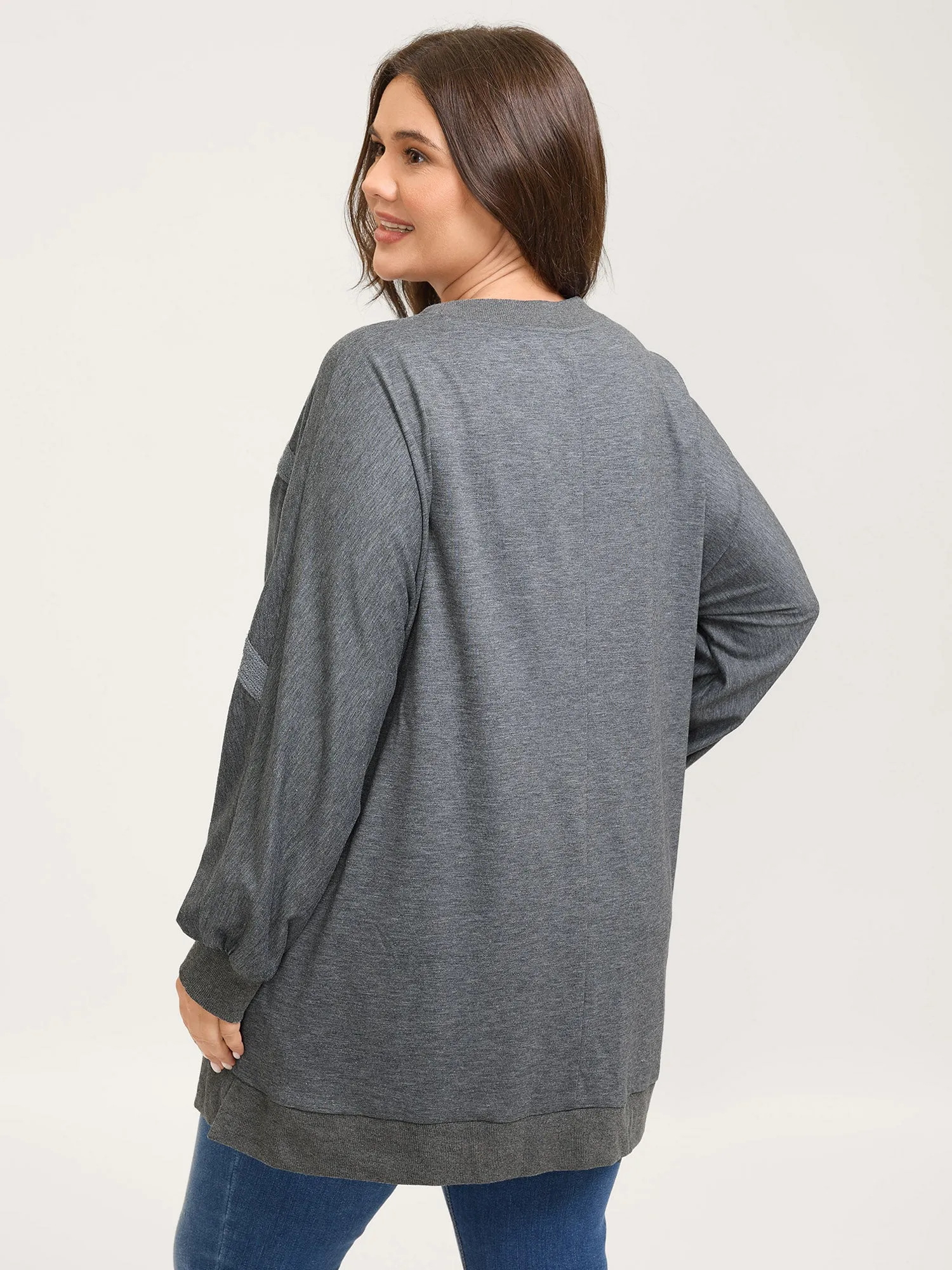 Drop Shoulders Ultra-Relaxed Fit Sweatshirt sold by Bloomchic product image thumbnail 5