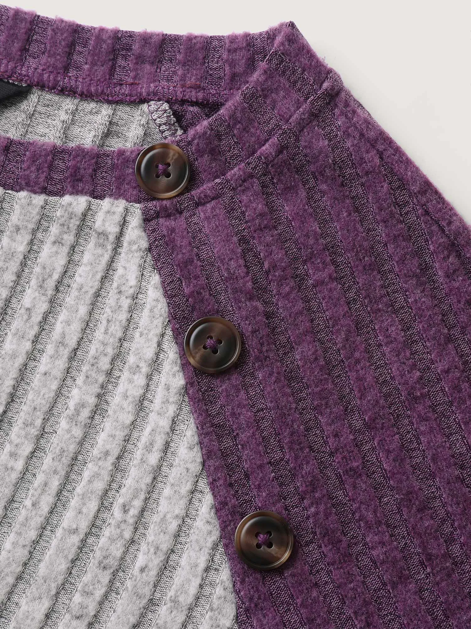 Heather Textured Color Contrast Sweatshirt sold by Bloomchic product image thumbnail 5