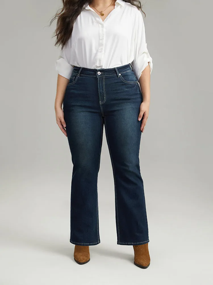 Contrast Stitch Dark Wash Jeans sold by Bloomchic product image thumbnail 2