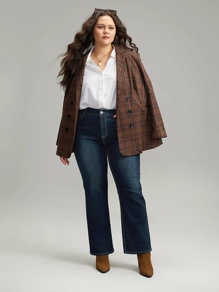 Contrast Stitch Dark Wash Jeans sold by Bloomchic product image thumbnail 4