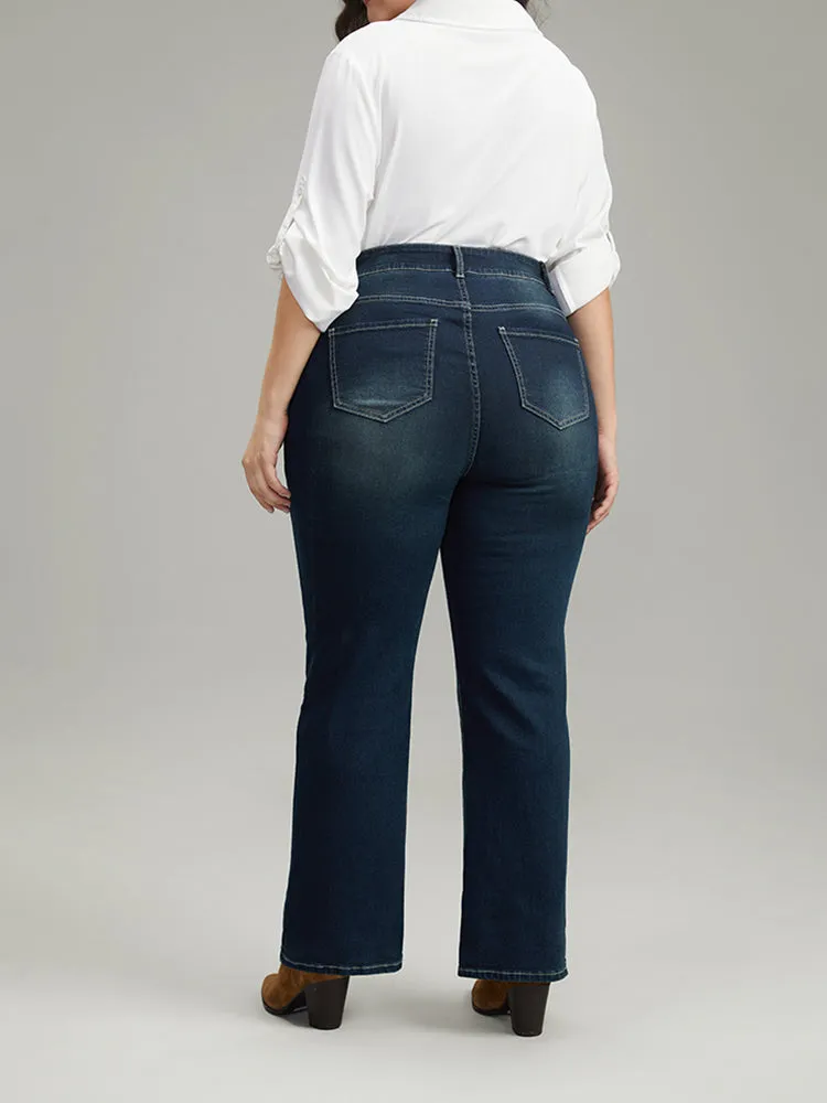 Contrast Stitch Dark Wash Jeans sold by Bloomchic product image thumbnail 5