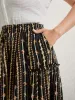 Floral Striped Ruffled Wide-Leg Pants sold by Bloomchic