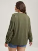 Striped Round Neck Relaxed Fit Sweatshirt sold by Bloomchic