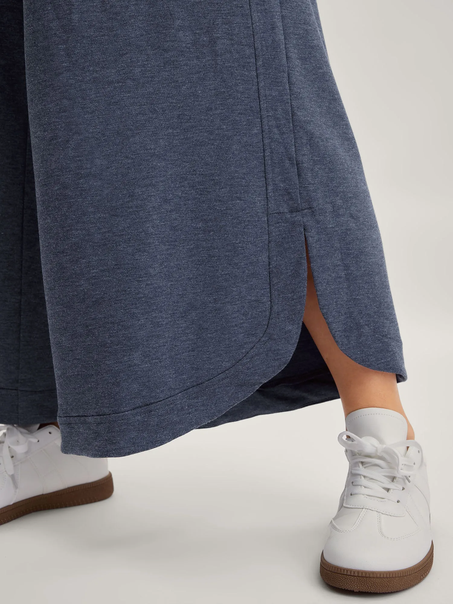 Waist Drawstring Split Hem Wide-Leg Pants sold by Bloomchic product image thumbnail 5