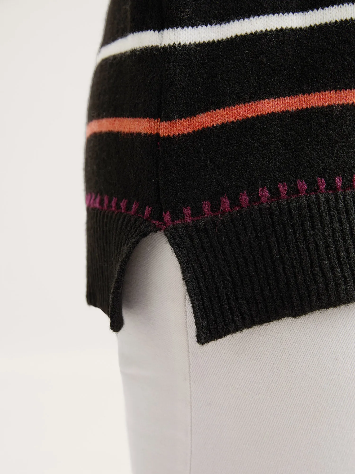 Colorful Stripes Crewneck Fitted Pullover sold by Bloomchic product image thumbnail 4