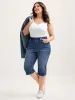 Classic Wash Stretchy Waist Skinny-Fit Jeans sold by Bloomchic