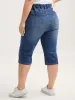 Classic Wash Stretchy Waist Skinny-Fit Jeans sold by Bloomchic