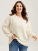 Floral Textured Ribbed Hem Pullover sold by Bloomchic