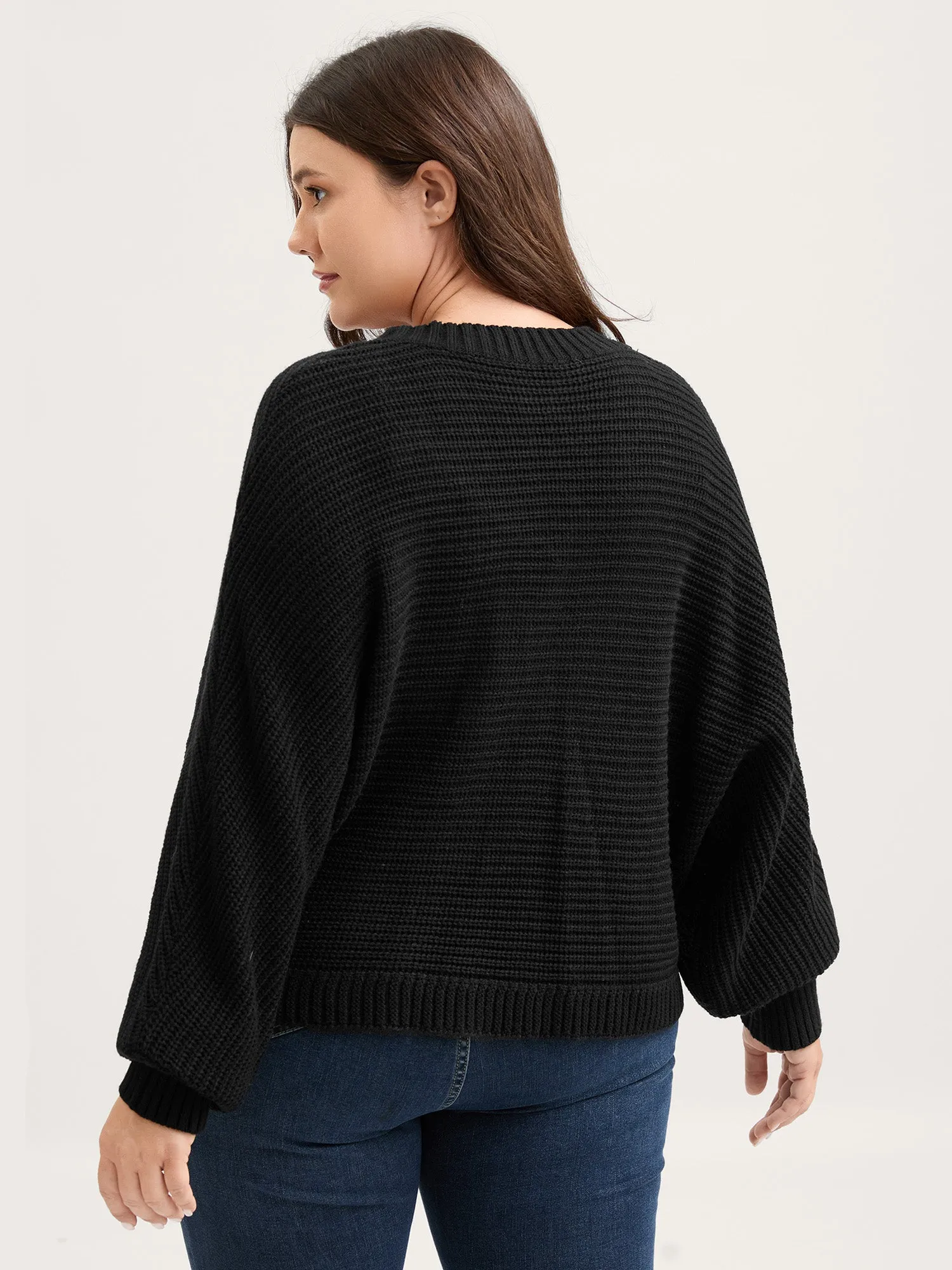 Cape Style Dolman Sleeve Knit Cardigan sold by Bloomchic product image thumbnail 4