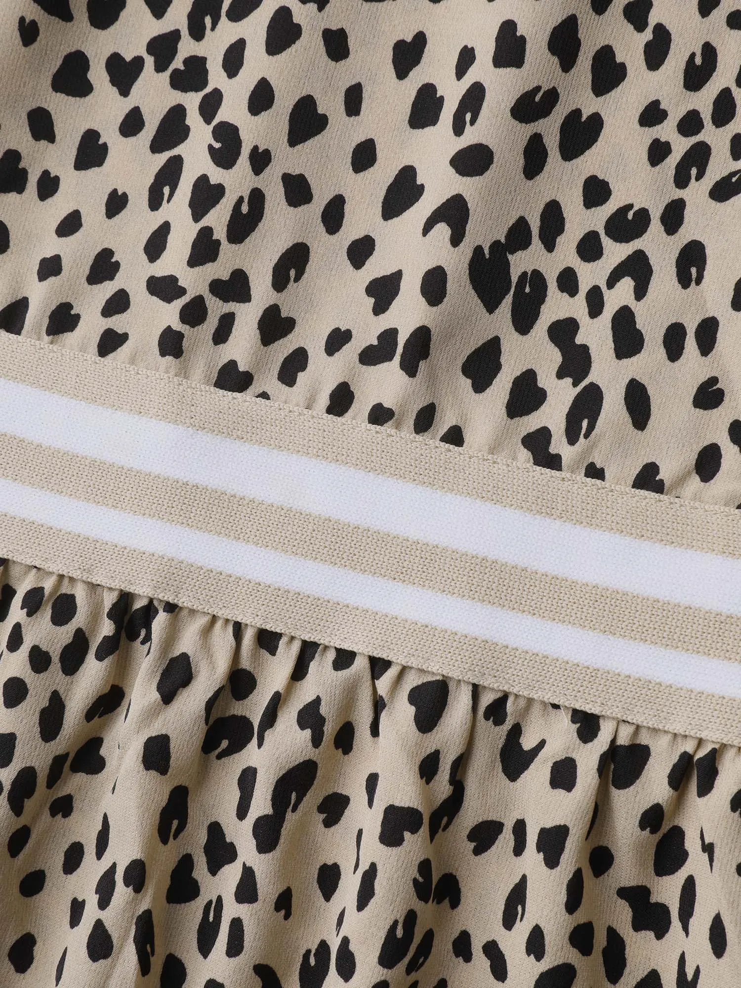 Leopard Print V-Neck Pockets Midi Dress sold by Bloomchic product image thumbnail 5