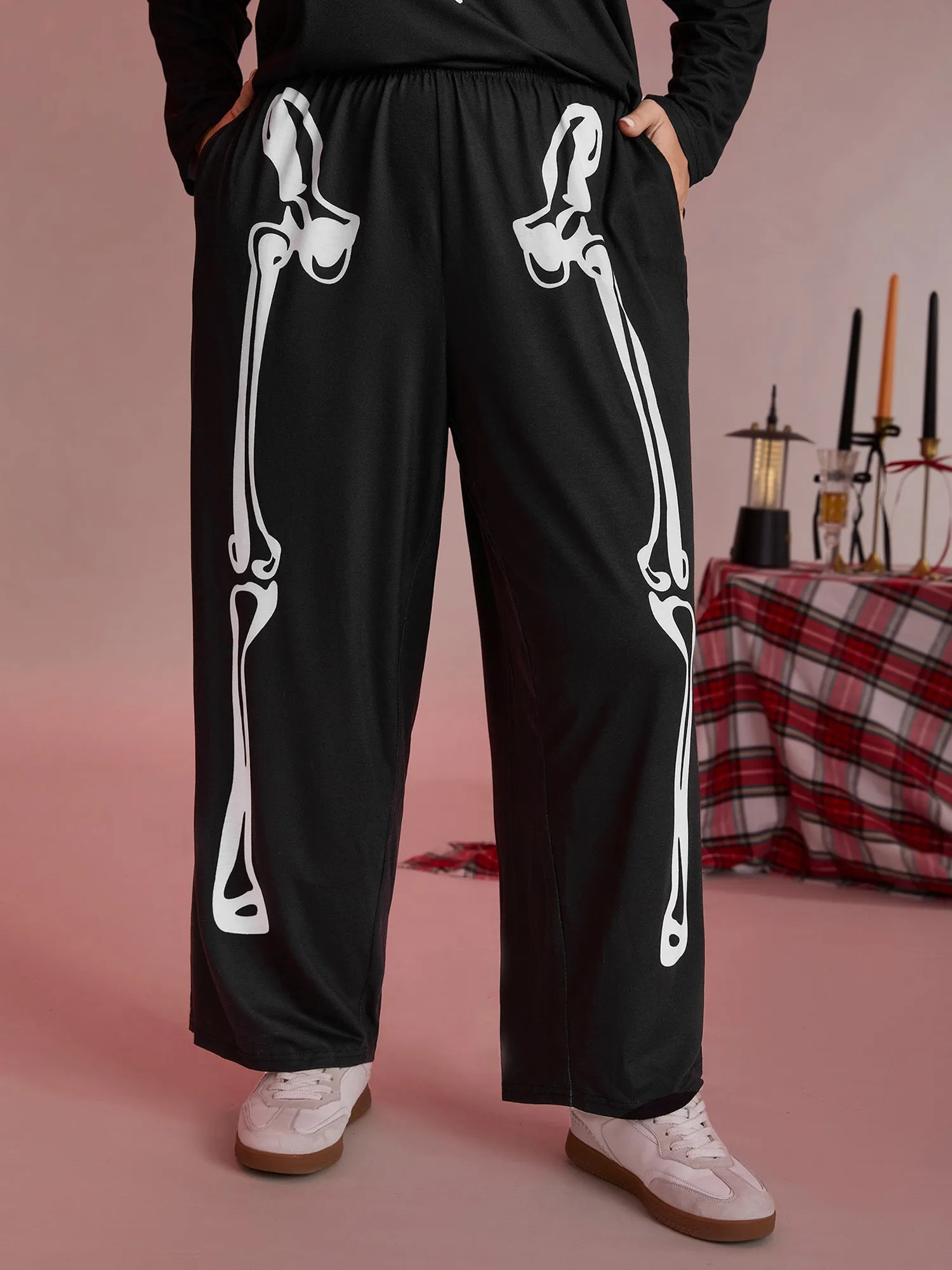 Hearty Skull Print Loungewear Set sold by Bloomchic product image thumbnail 3