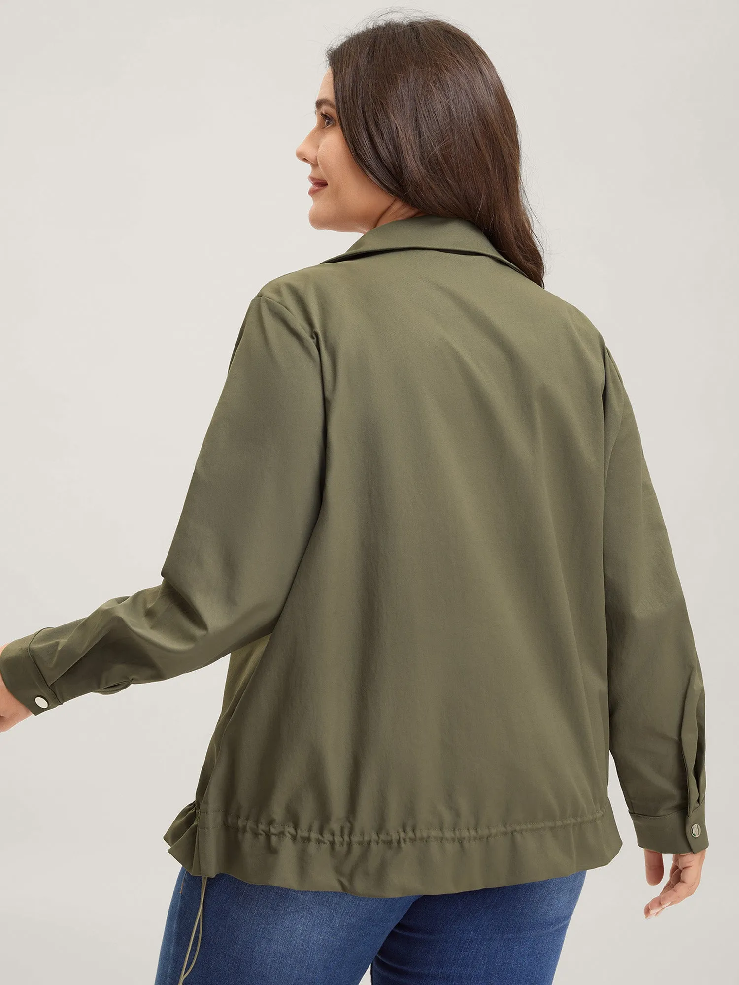 Elastic Adjustable Hem Pockets Jacket sold by Bloomchic product image thumbnail 5