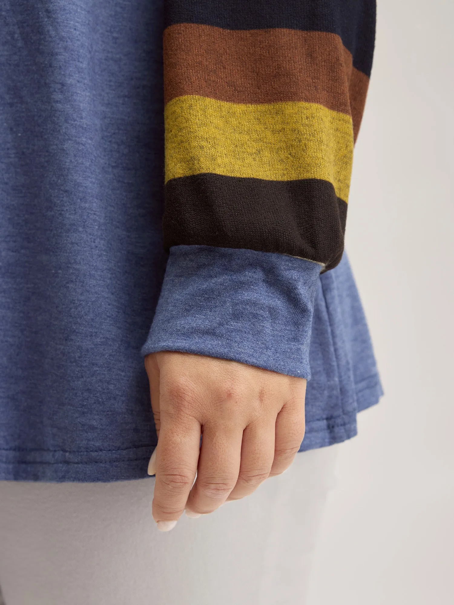 Striped Raglan Sleeve Knit Top sold by Bloomchic product image thumbnail 2