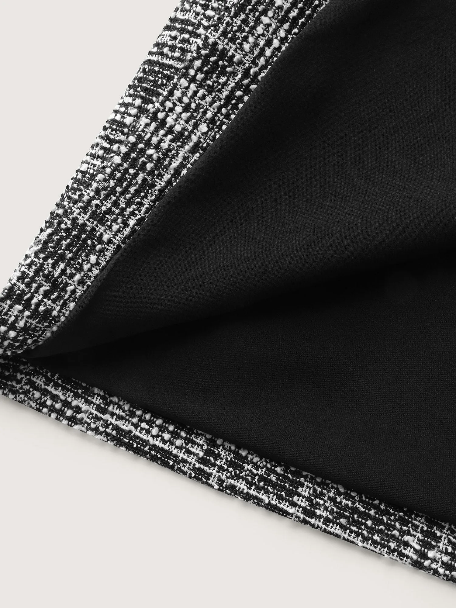 Elastic Tweed Lined Open-Front Vest sold by Bloomchic product image thumbnail 5