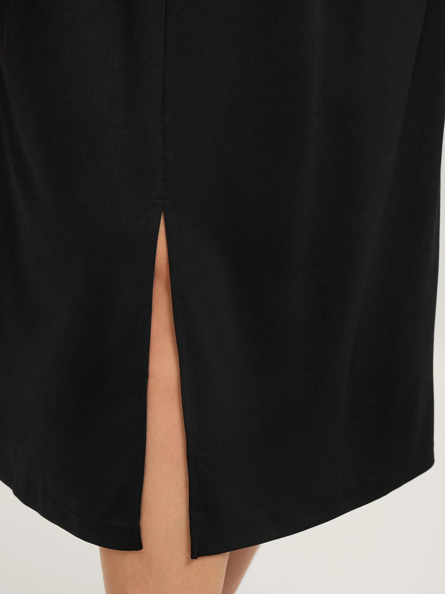 Stretchy Waist Pleated Midi Dress sold by Bloomchic product image thumbnail 4