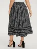 Floral Stripes Shirred Waist Maxi Skirt sold by Bloomchic