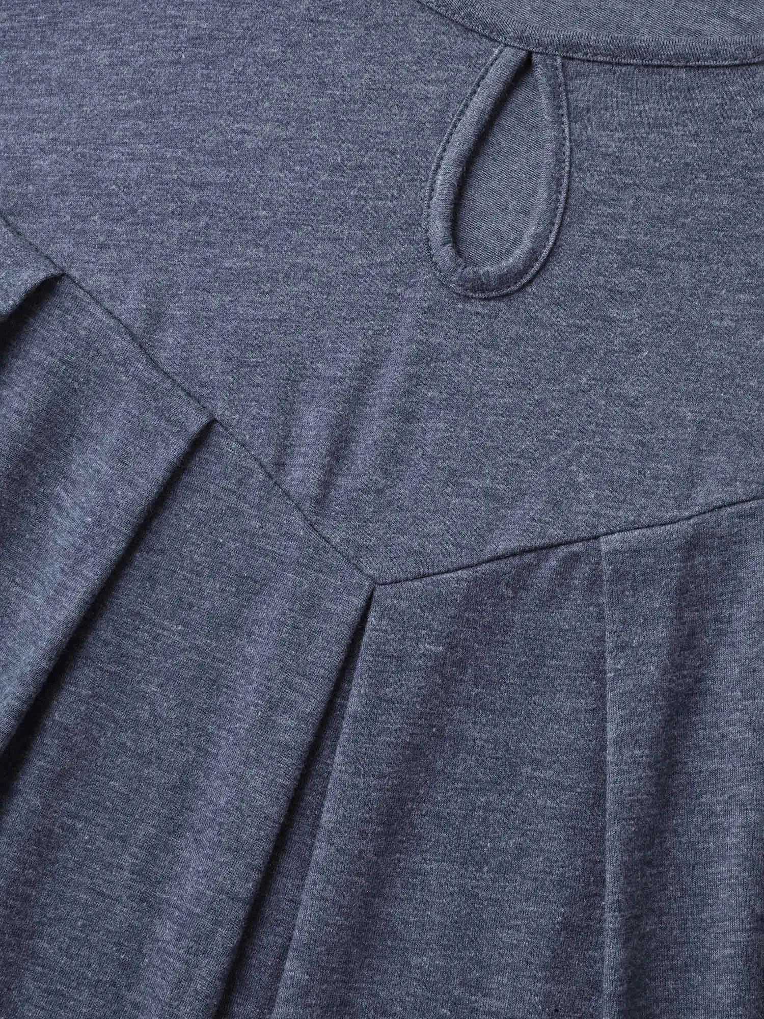 Pleated Neckline Cut-Out Knit Top sold by Bloomchic product image thumbnail 5