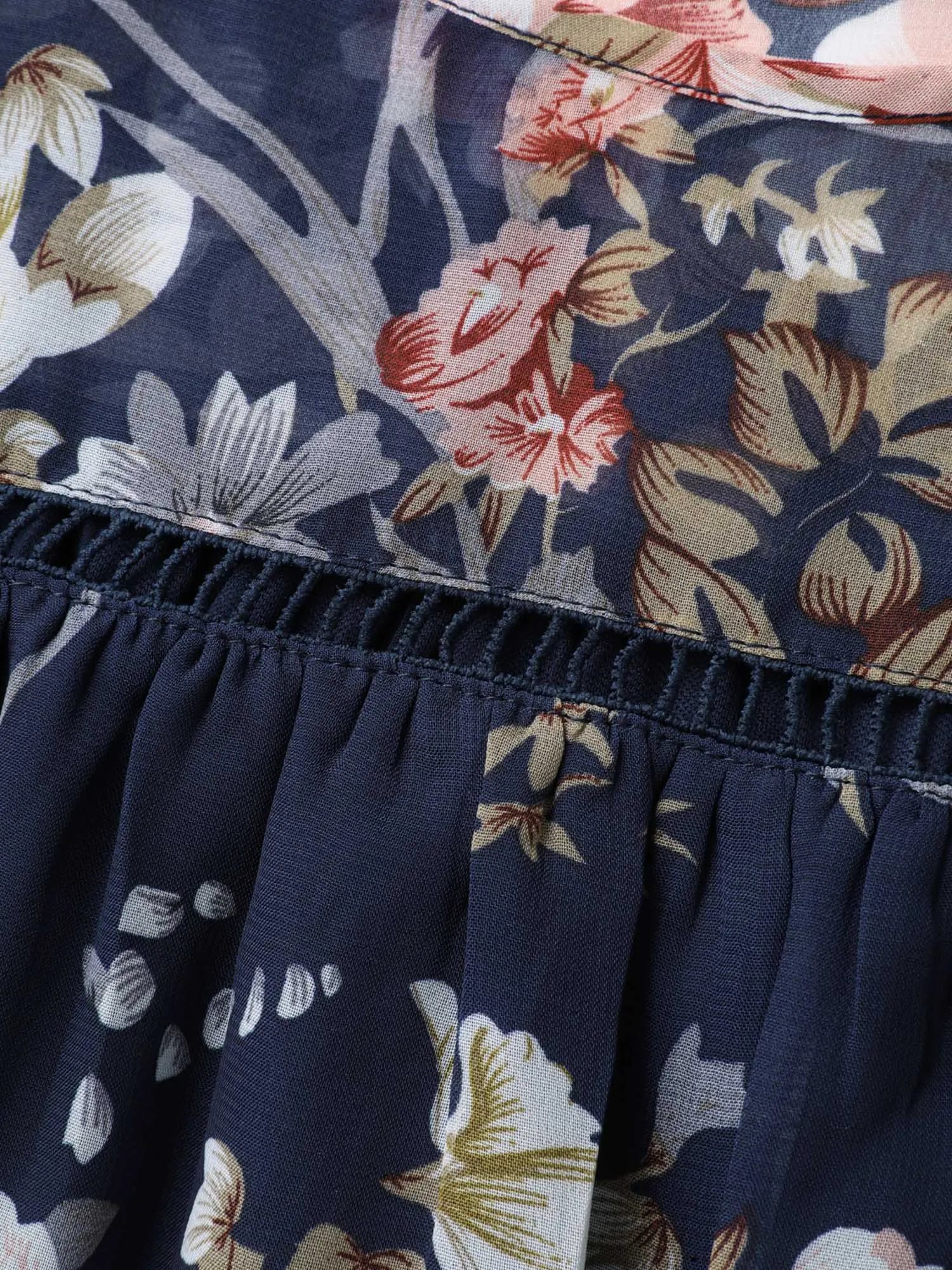 Floral Print Off-Shoulder Lace Blouse sold by Bloomchic product image thumbnail 5